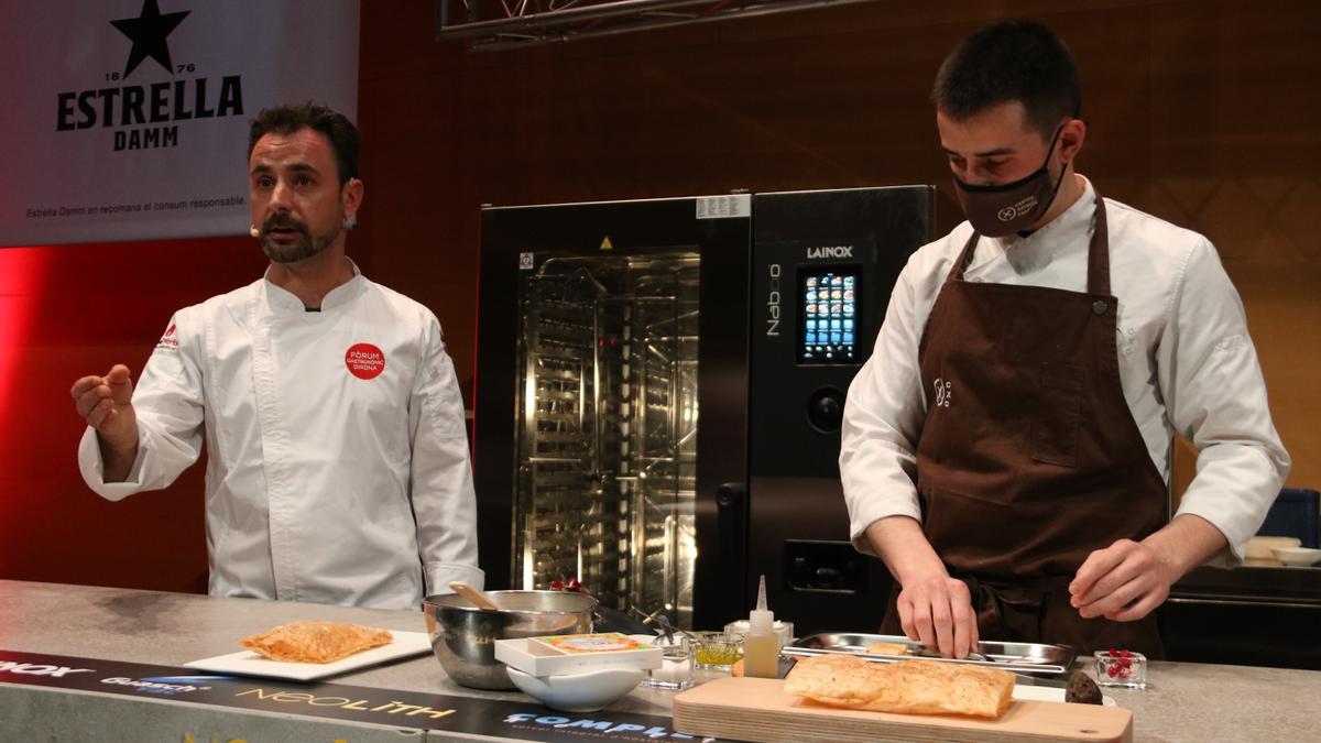 Eduard Xatruch durant la seva participació al Fòrum Gastronòmic