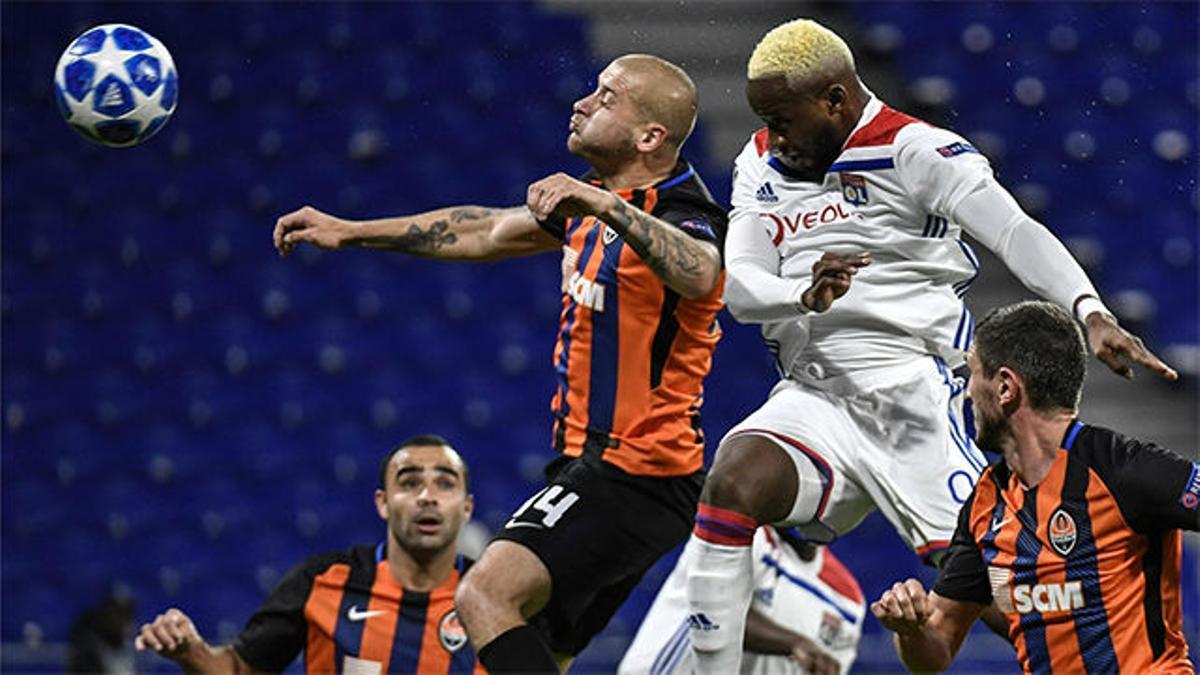 El Lyon empata en dos minutos al Shakhtar