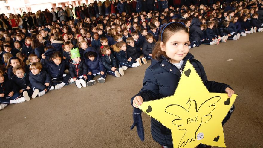 Los colegios de Gijón celebran el Día de la Paz