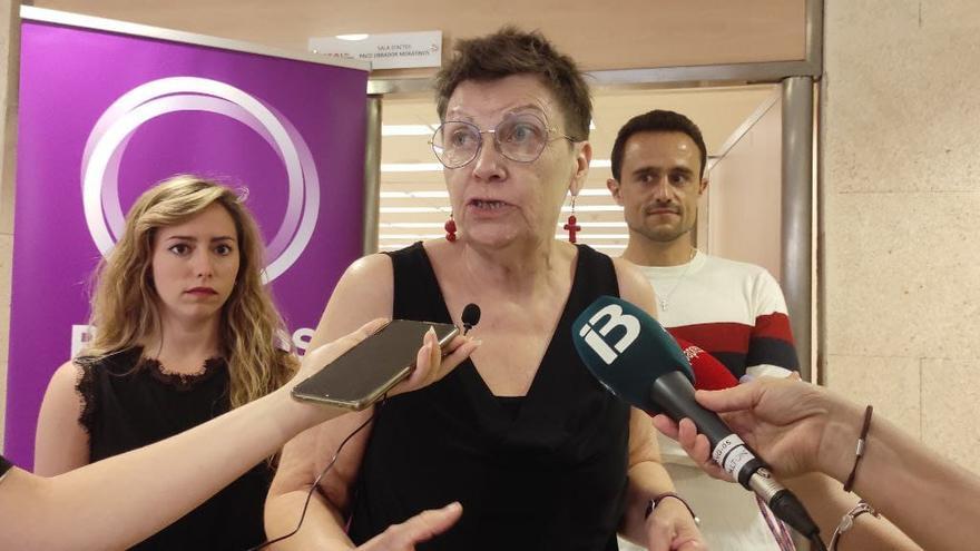 Antònia Jover, coordinadora de Podemos: &quot;Comprendemos el enfado de Yllanes, la ley de Turismo es buena pero debería ser más valiente&quot;