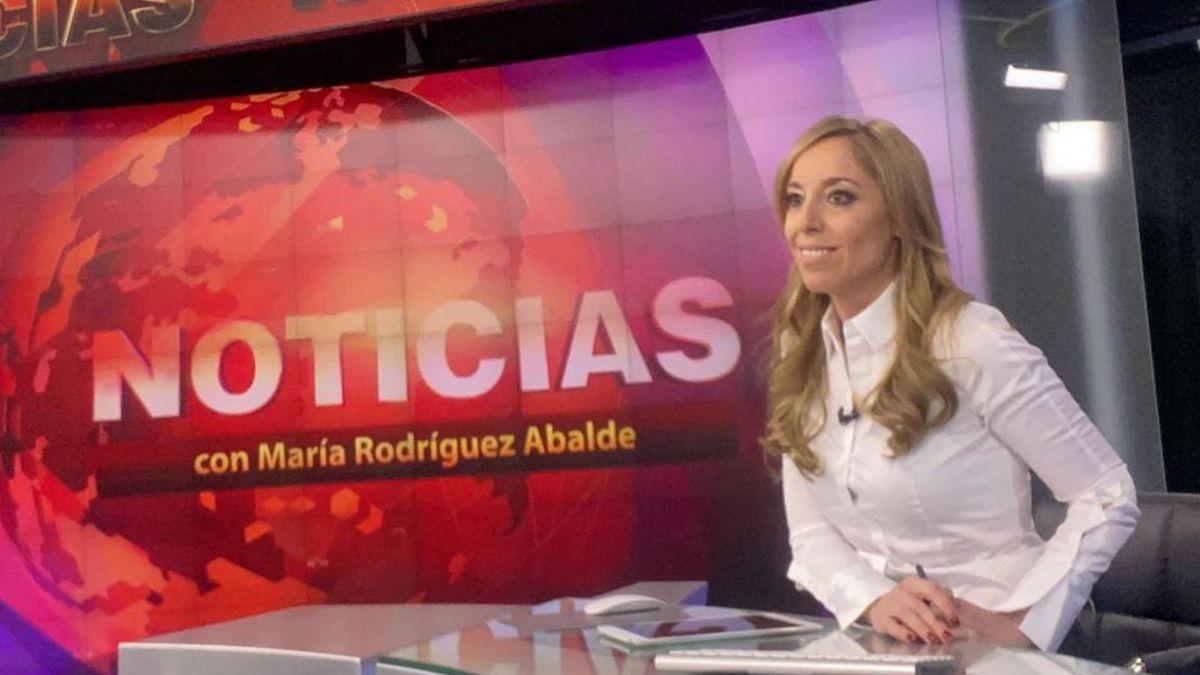 La periodista viguesa María Rodríguez Abalde, presentadora del canal internacional ruso RT en su versión en español. // R.T.