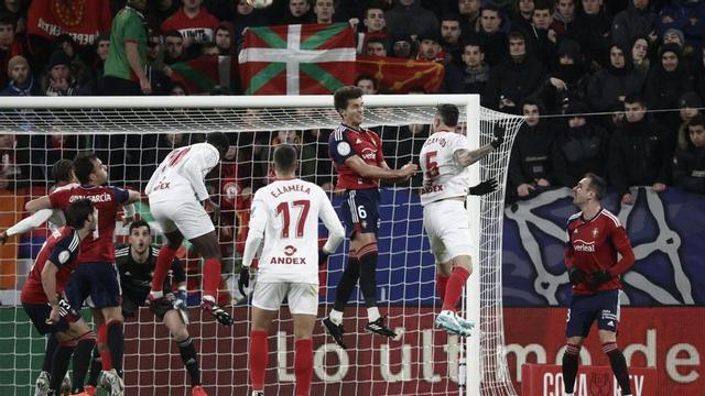 Un instante del Osasuna-Sevilla.