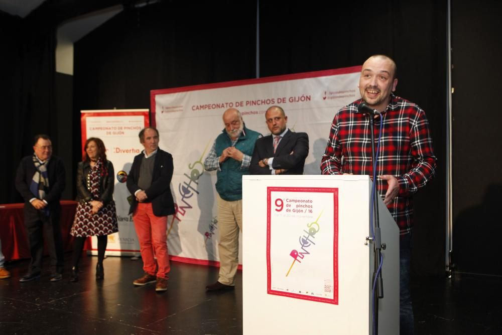 Entrega del IX Campeonato de Pinchos de Gijón.