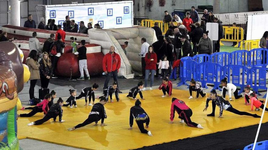 Una de las actividades organizadas en la Feria Deporte y Salud de Mieres.