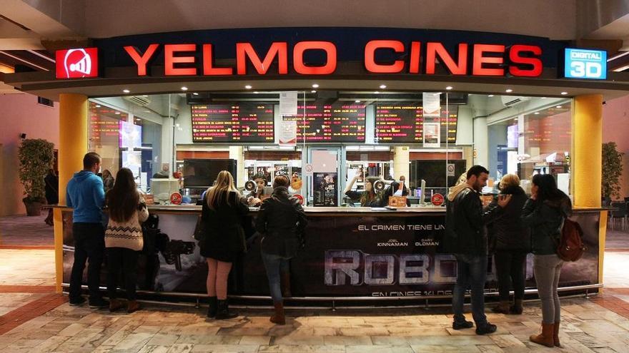 Una sala de cine en Málaga.