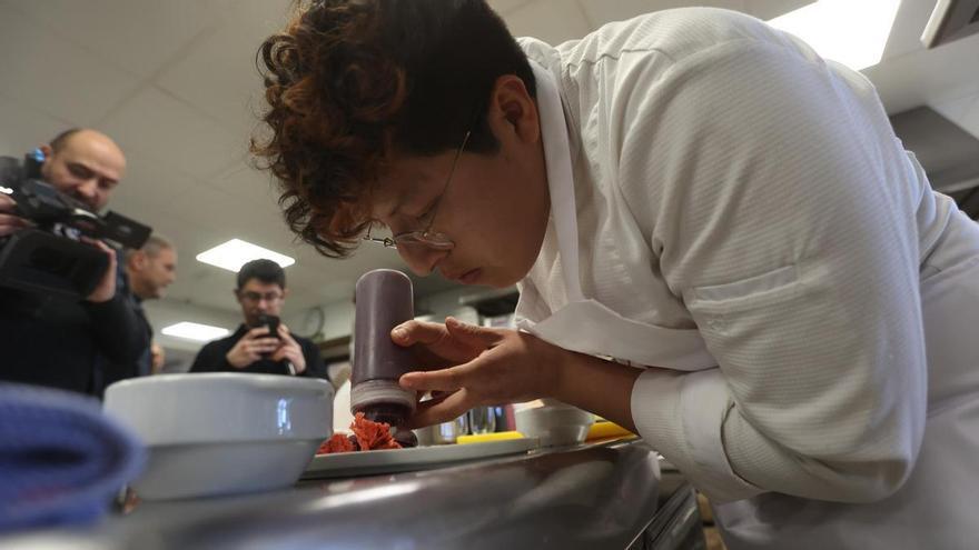 Darwin Allauca, del restaurante El Carreter de la Xara (Dénia), tercer premio en el concurso de la granada