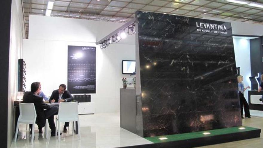 El stand del grupo Levantina en la XVI Exhibición de Arquitectura y Diseño Arch Moscow 2011.