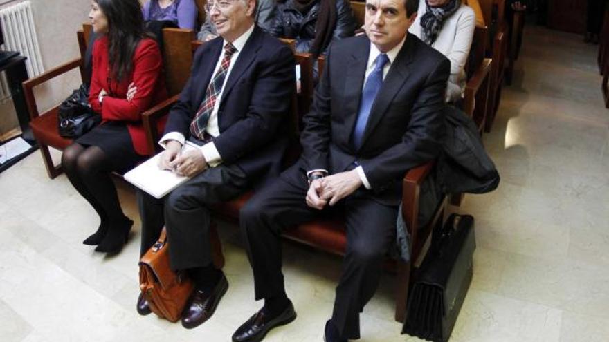 Alemany y Matas, el pasado enero, en el primer juicio del «caso Palma Arena».