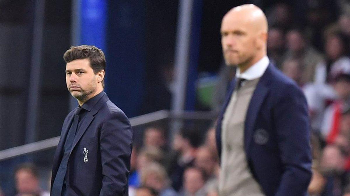 Pochettino, en la imagen, junto a Erik ten Hag