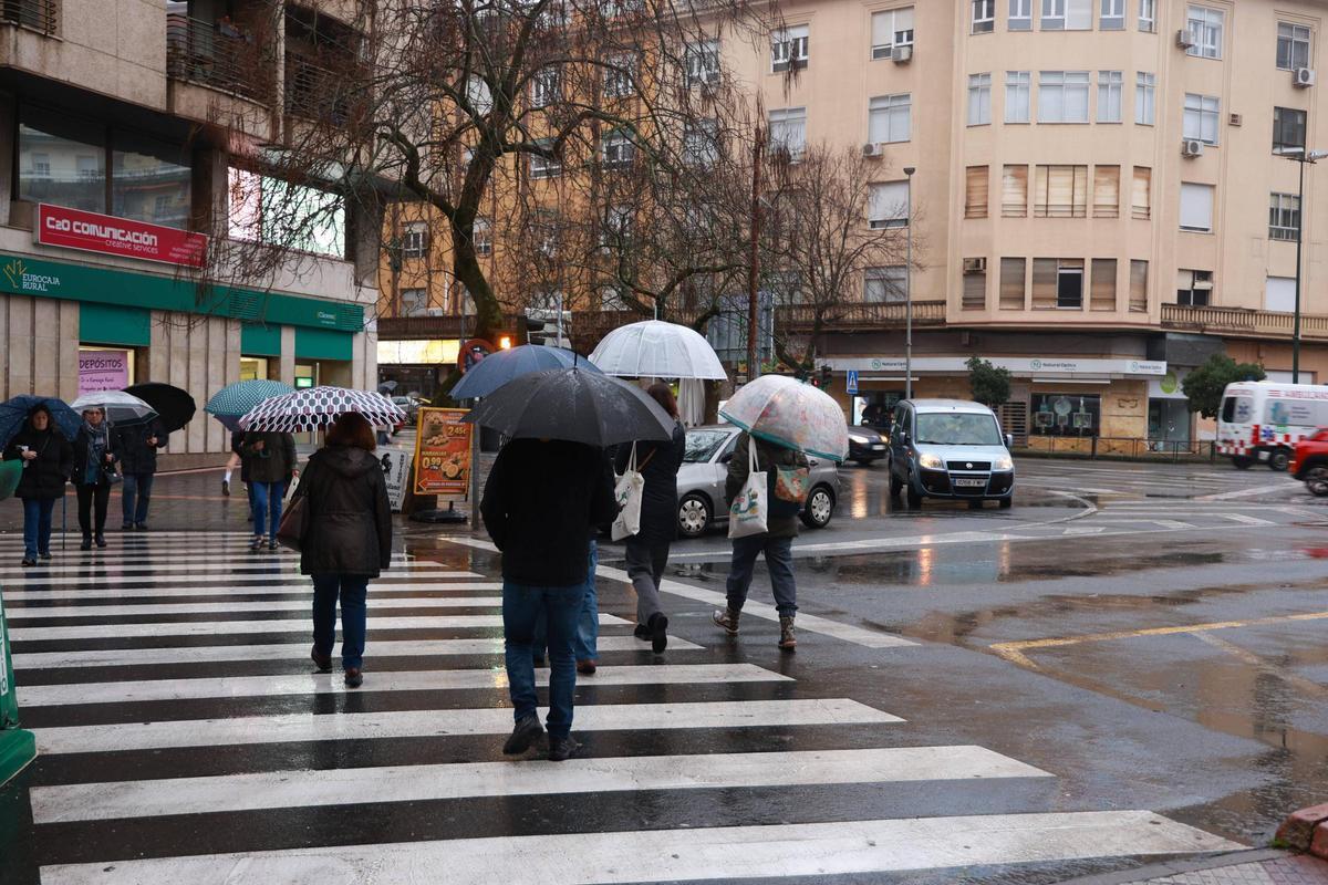 La borrasca Joseph deja de su estela de lluvia en Cáceres