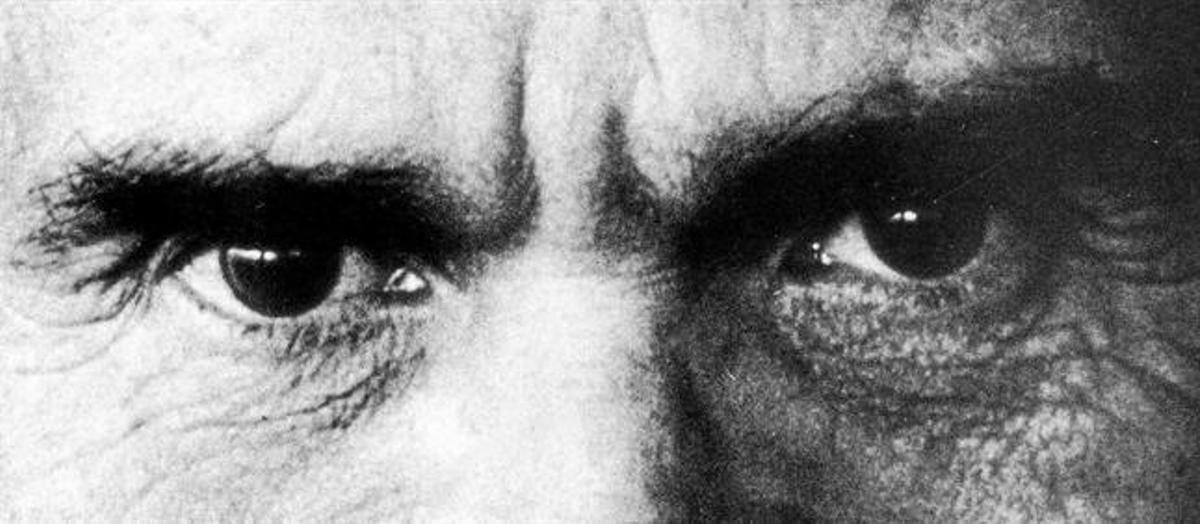 Pla de detall dels ulls del director de cine, poeta, novel·lista, dramaturg i pintor, Pier Paolo Pasolini, mort ara fa 40 anys.