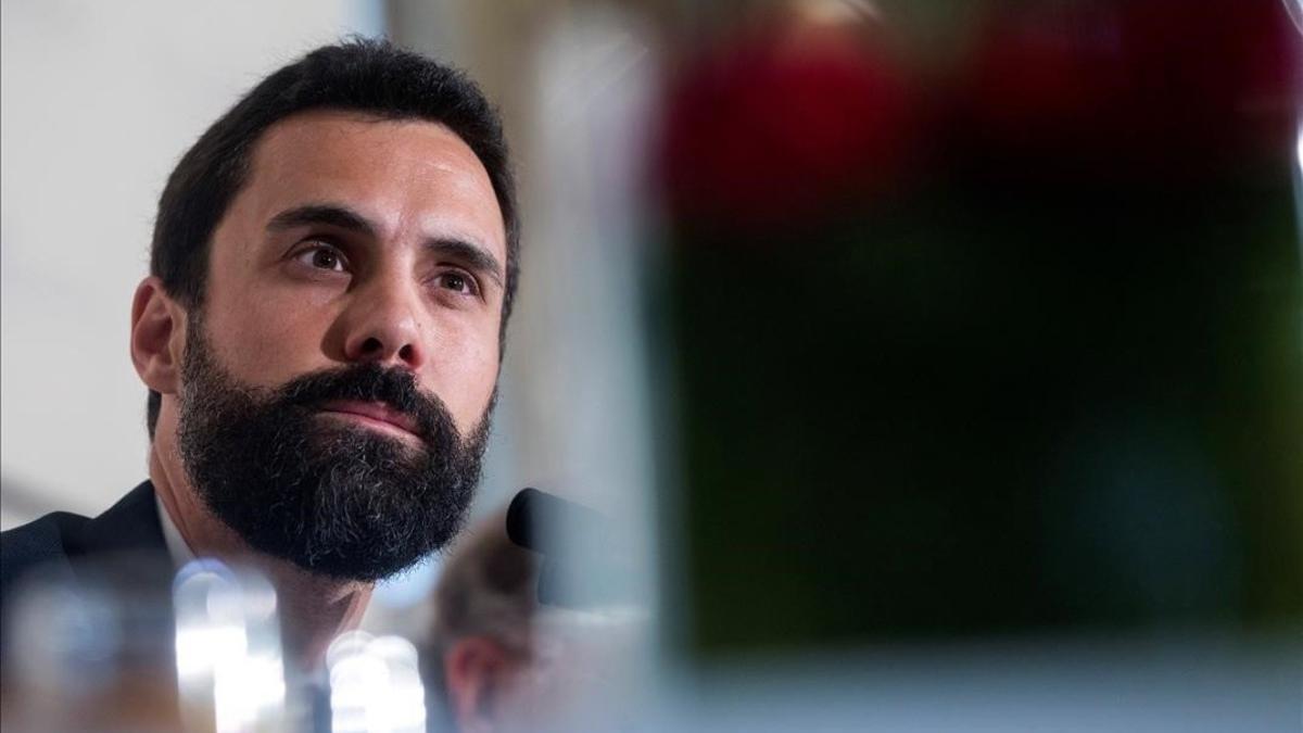 El presidente del Parlament, Roger Torrent, el pasado septiembre.