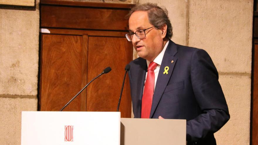 Torra defensa votar «no» a Sánchez si no accepta un diàleg que inclogui l&#039;autodeterminació