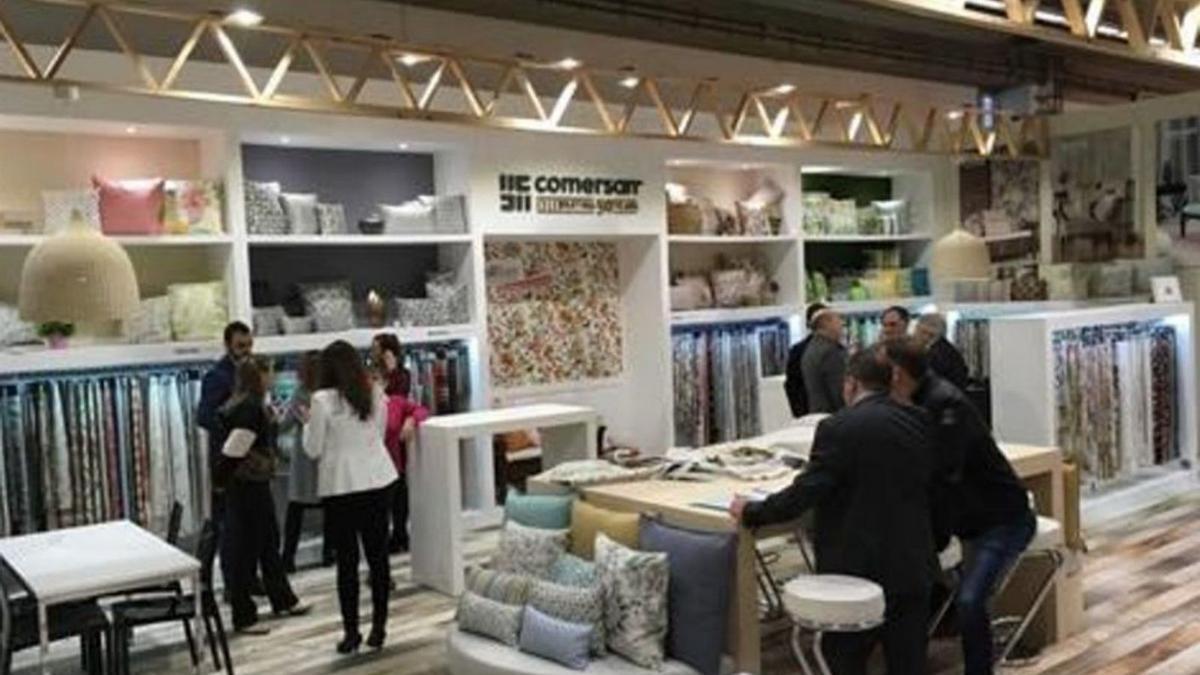 Empresas textiles en una edición anterior de la Feria Heimtextil de Frankfurt. | DIARIO INFORMACIÓN