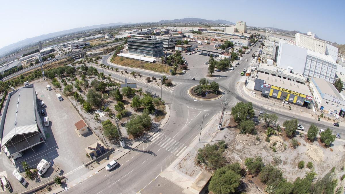 Vista aérea del Polígono Industrial de Saprelorca, donde se sitúan el groso de las grandes empresas del municipio.