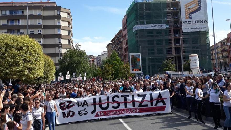 Imagen de archivo de una manifestación en contra de la sentencia.