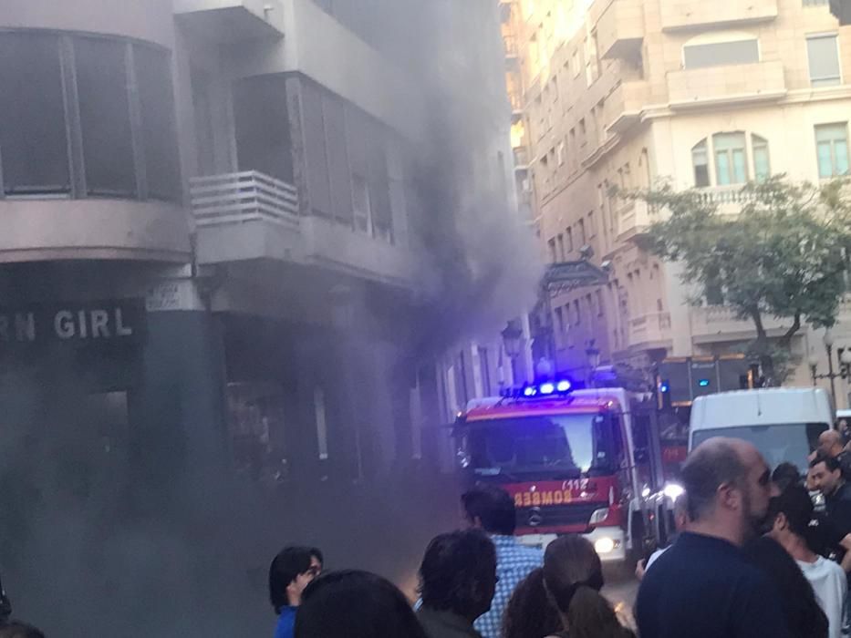 Así ha quedado el pub Santa Bárbara tras el incendio