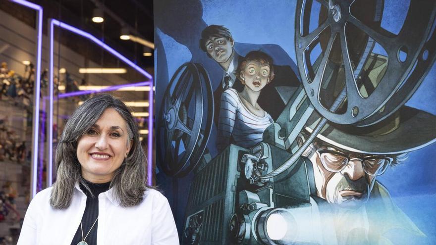 Teresa Valero, en Barcelona, presentando 'Contrapaso 2'.
