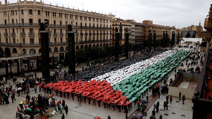 Aragón sigue manifestándose por Palestina: &quot;Todo el que crea en los Derechos Humanos debe movilizarse&quot;