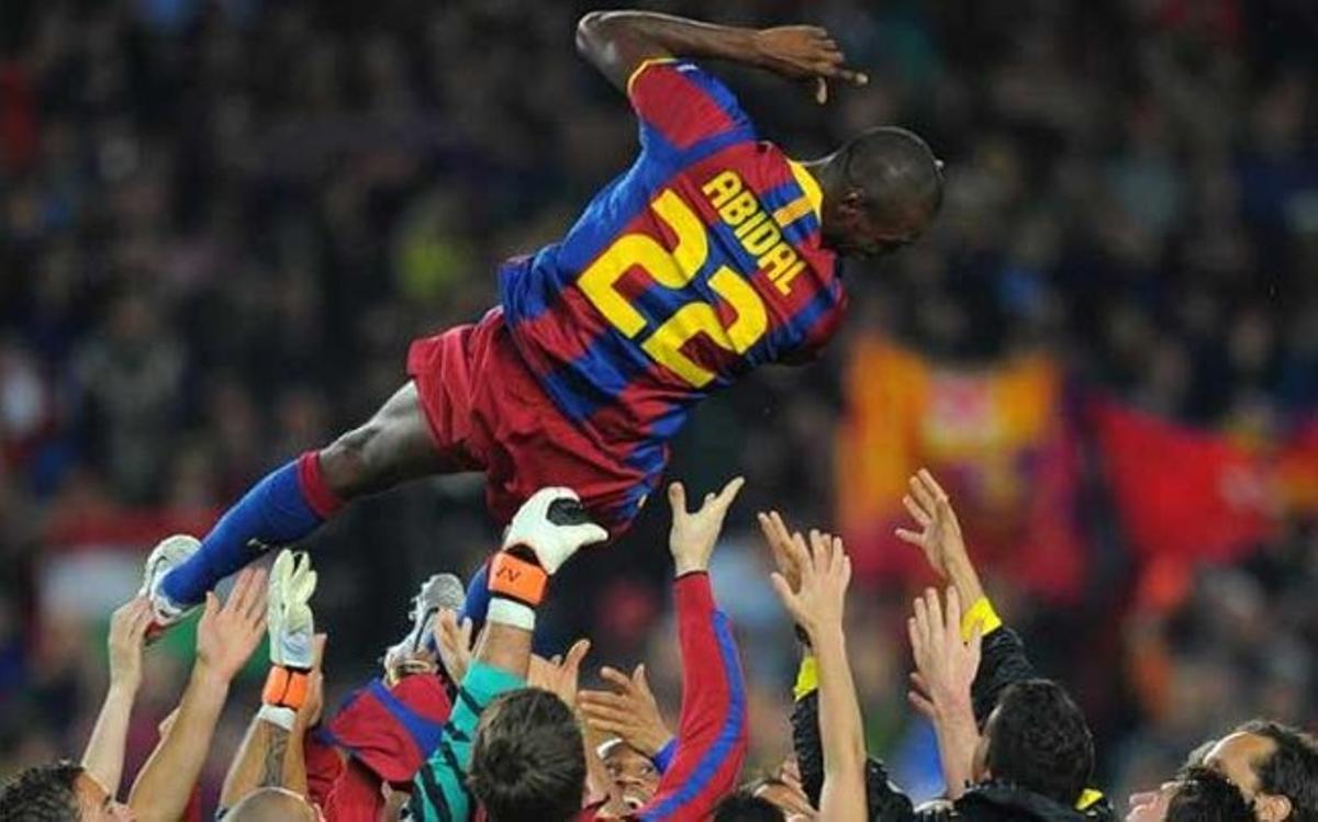 La imagen que ha subido Javier Mascherano a Twitter de la final de Wembley 2011