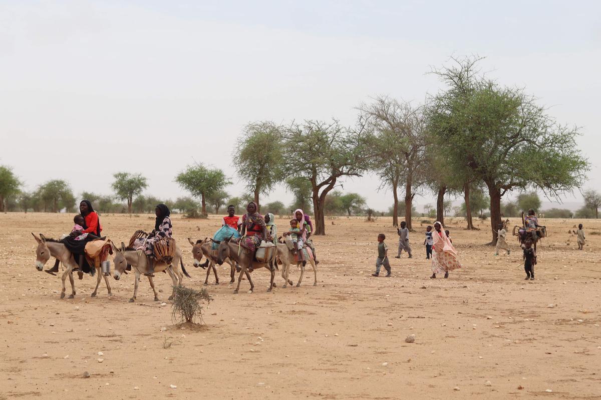 Éxodo de refugiados sudaneses hacia El Chad