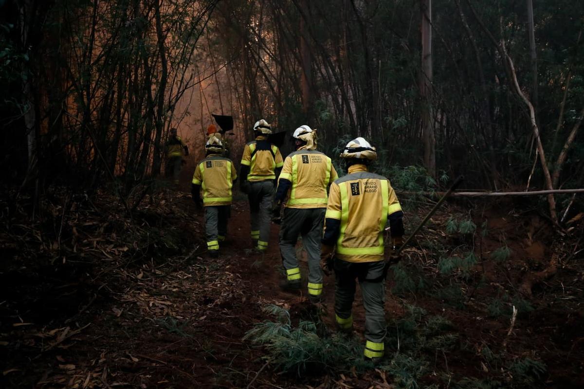 Incendio en Ponteareas Incendio en Ponteareas