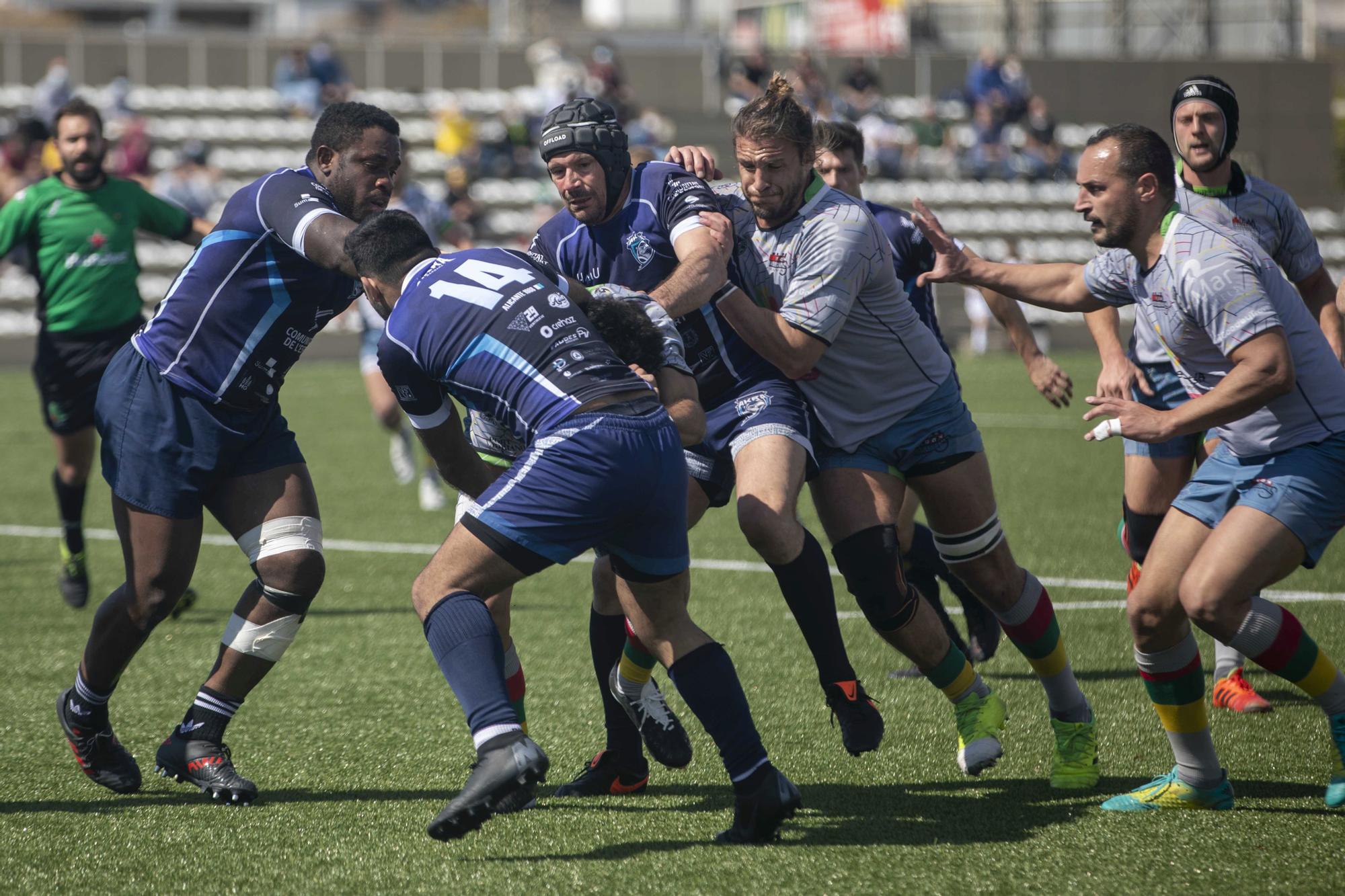 Primer partido de rugby nacional en el Germans Escalas