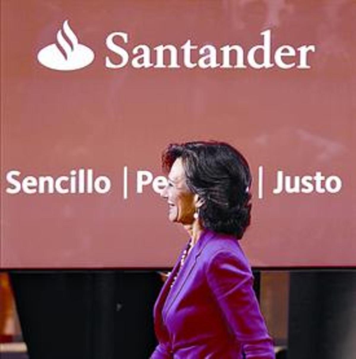 Ana Botín, en una rueda de prensa a principios de junio, en Madrid. Ana Botín, en una rueda de prensa a principios de junio, en Madrid.