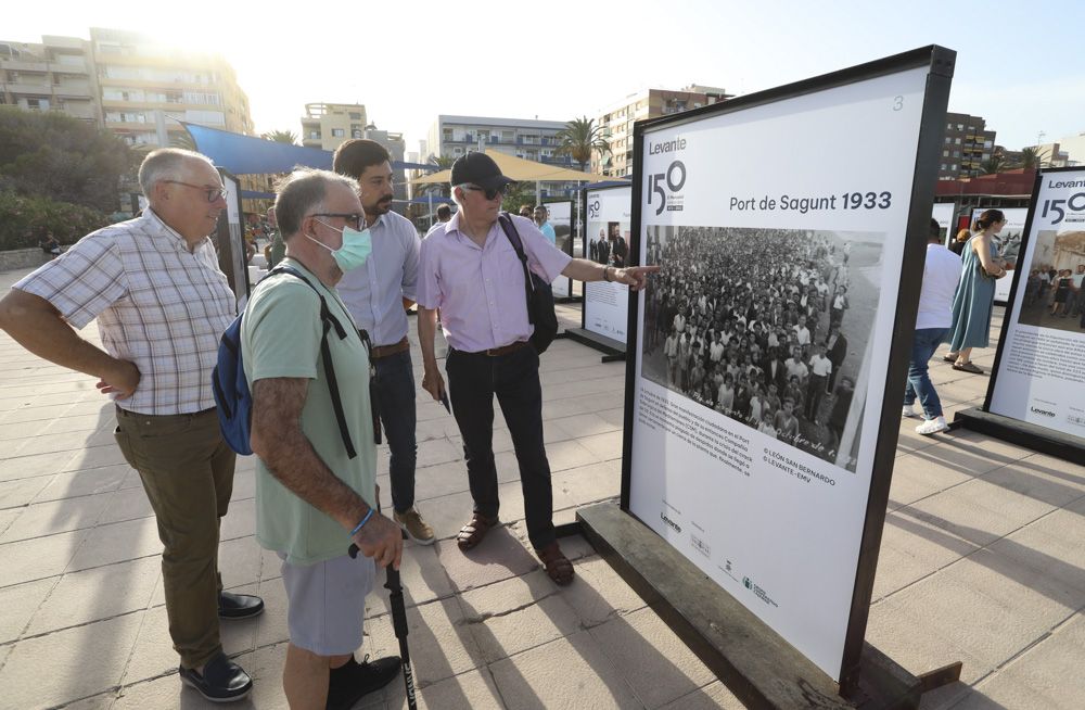 La exposición fotográfica de Camp de Morvedre, por el 150 aniversario de Levante-EMV, se traslada de Sagunt al Port de Sagunt.