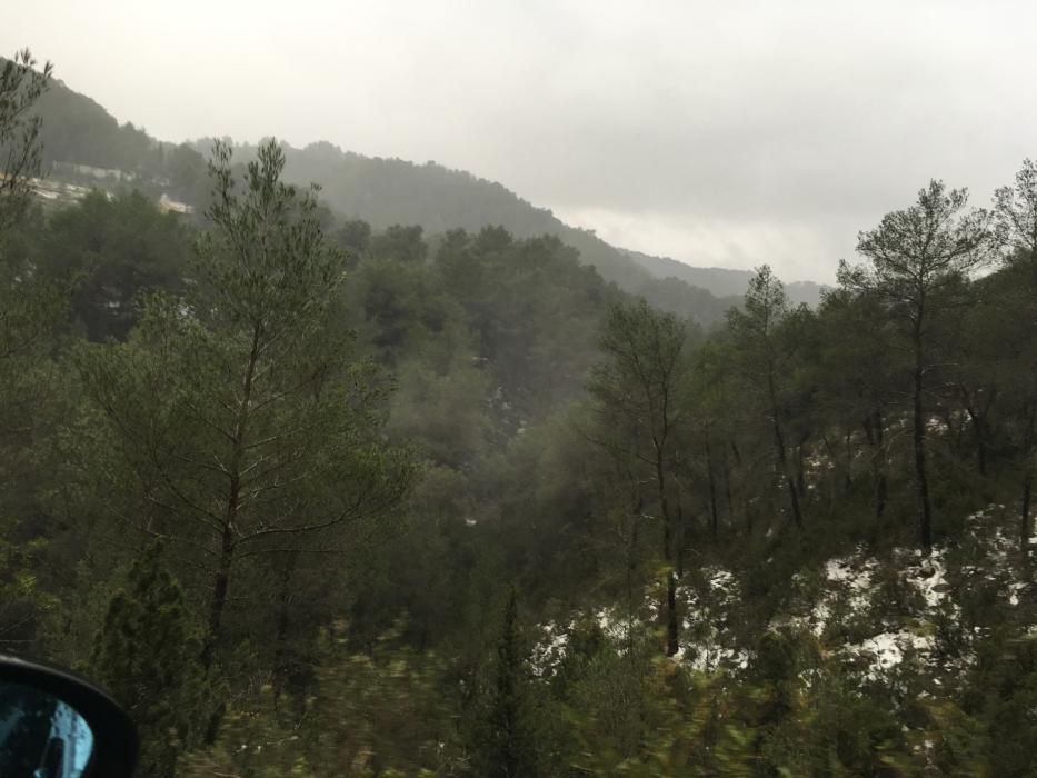 Nieve en Sant Miquel (Ibiza)