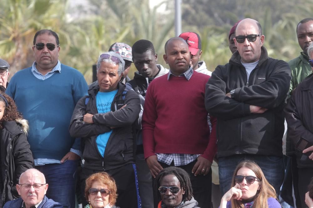 Homenaje a los fallecidos en el Mediterráneo