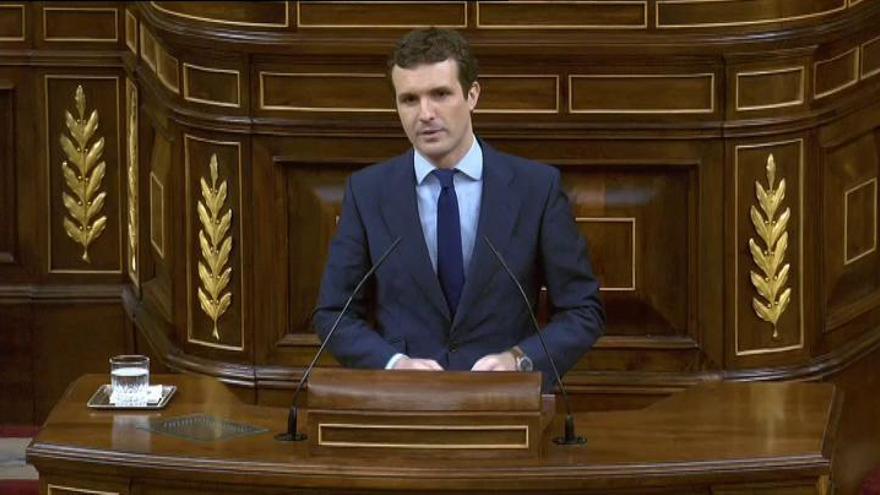 Casado, a Sánchez: "Va a recibir el correctivo que los españoles"