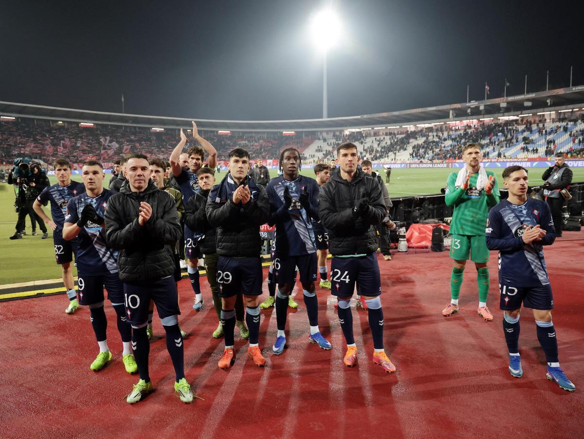 Las imágenes del Estrella Roja - Celta en Belgrado