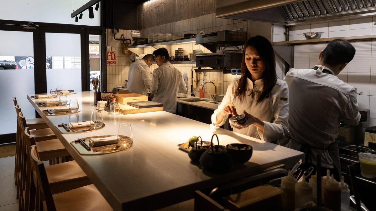 La barra del restaurante Soluna.