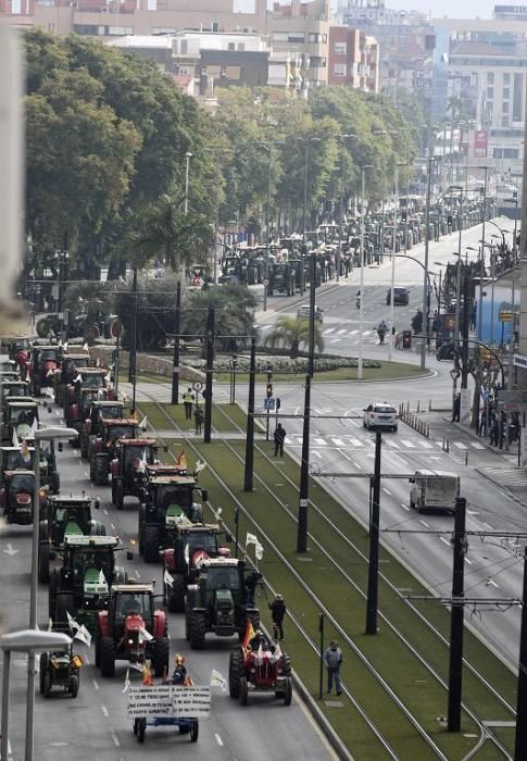 Así ha sido la manifestación de los agricultores en Murcia (II)