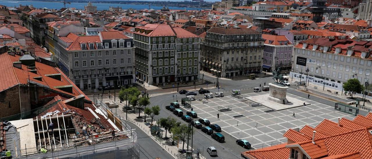 Vista de la Praca da Figueira de Lisboa el pasado mes de mayo.