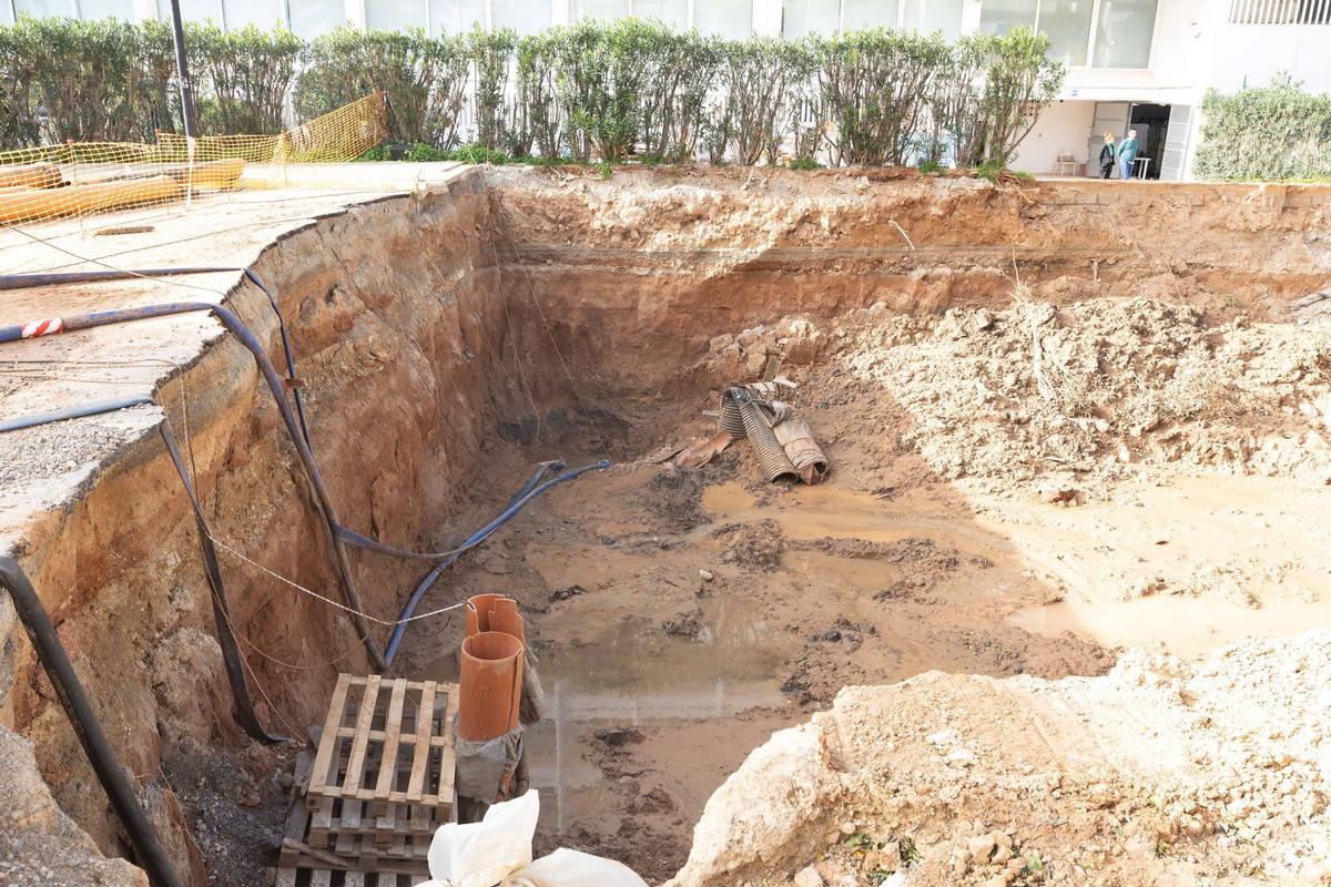 Siguen las obras del tanque de tormentas