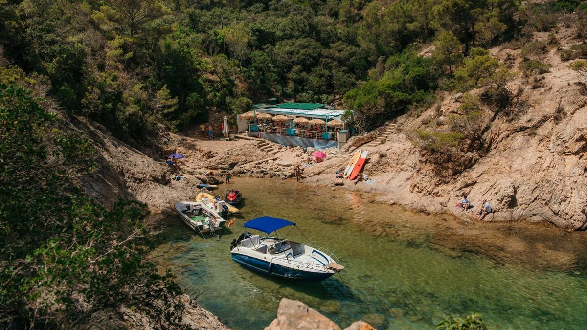 El xiringuito de cala Bona, en una imatge recent.