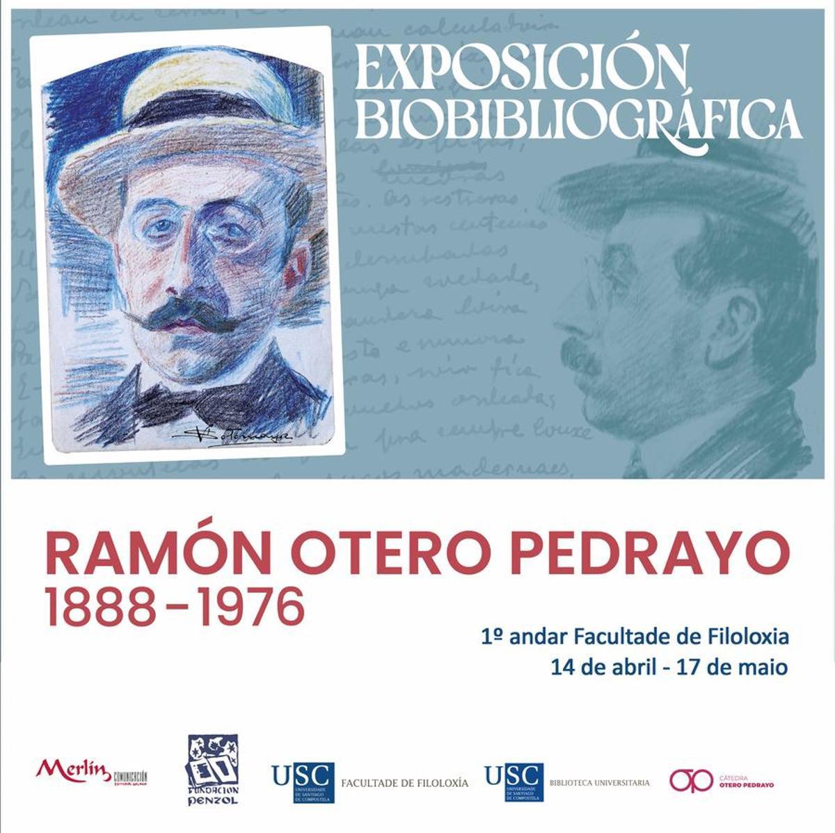Cartel de la muestra que se inaugura hoy en la Facultade de Filoloxía