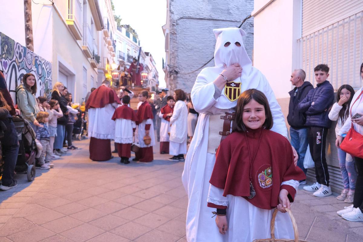 La Pasión y La Merced, en un momento de su recorrido de Miércoles Santo.