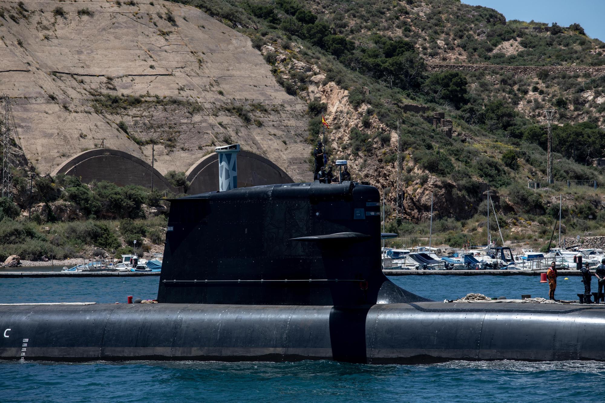 El submarino Isaac Peral comienza las pruebas de navegación en las aguas de Escombreras