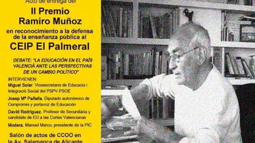 Premio Ramiro Muñoz al colegio El Palmeral