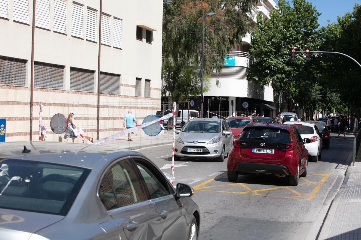 Obras en el centro de Ibiza