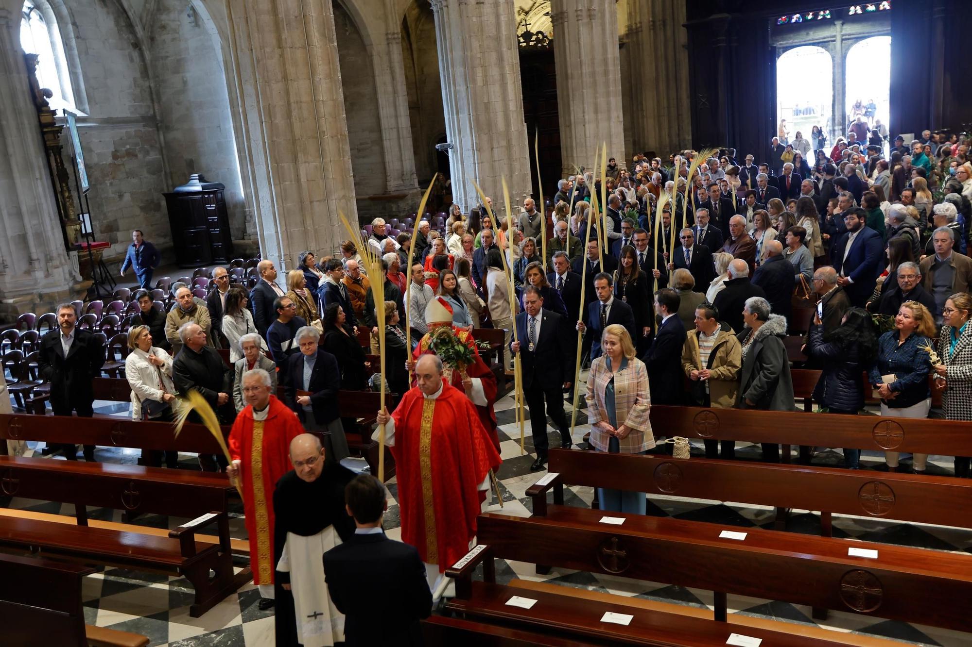 Procesión y bendición de las palmas en la Catedral.