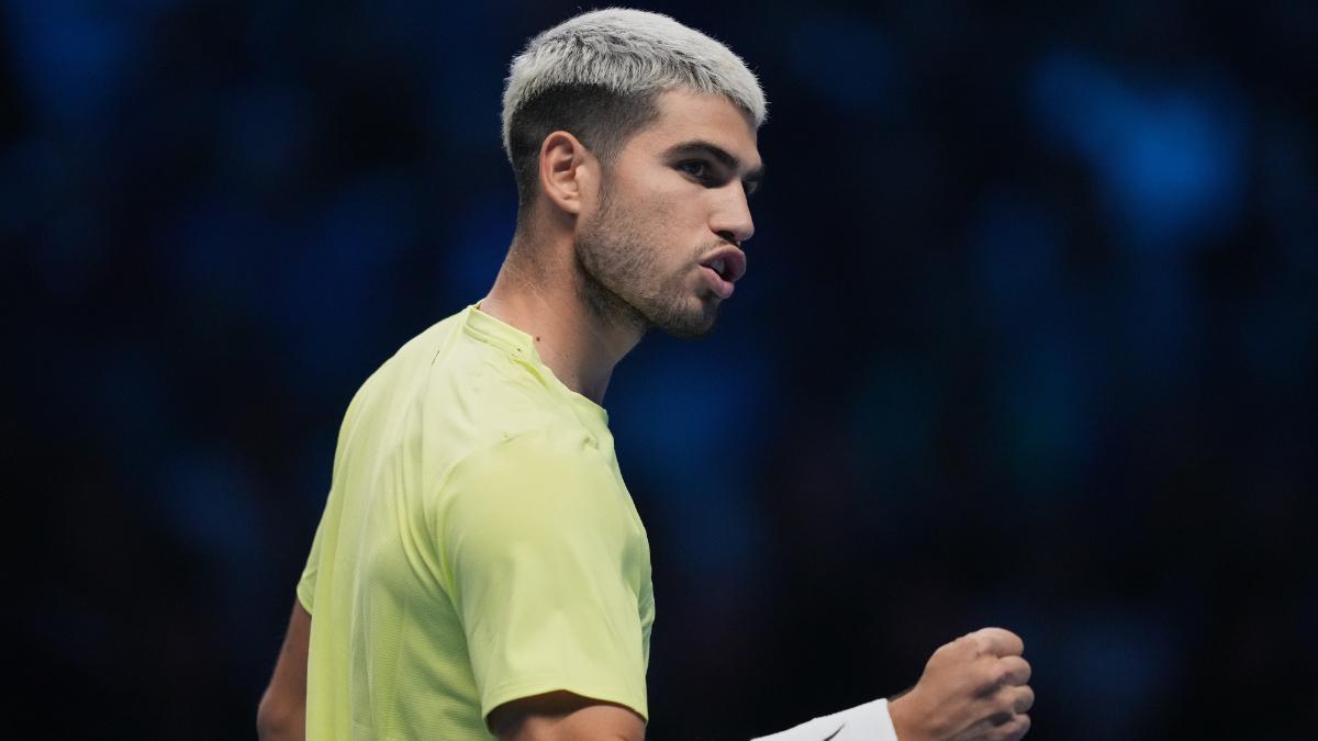 Alcaraz celebra ante Aliassime