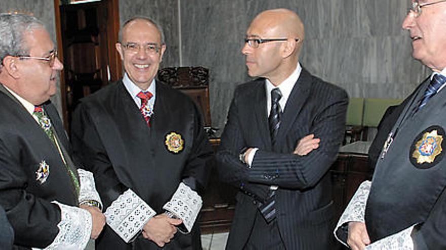 Antonio Castro, Vicente Garrido, Miguel Ángel Parramón y Joaquín Espinosa, en una imagen de archivo.  LP/DLP