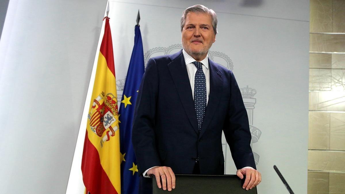  Méndez de Vigo :El Gobierno recurrirá de inmediato una investidura no presencial de Puigdemont, y mantendrá el 155.