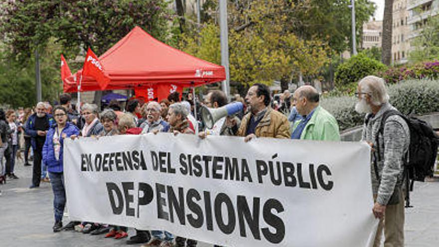 Protesta realizada este aÃ±o en Palma para reclamar unas pensiones dignas