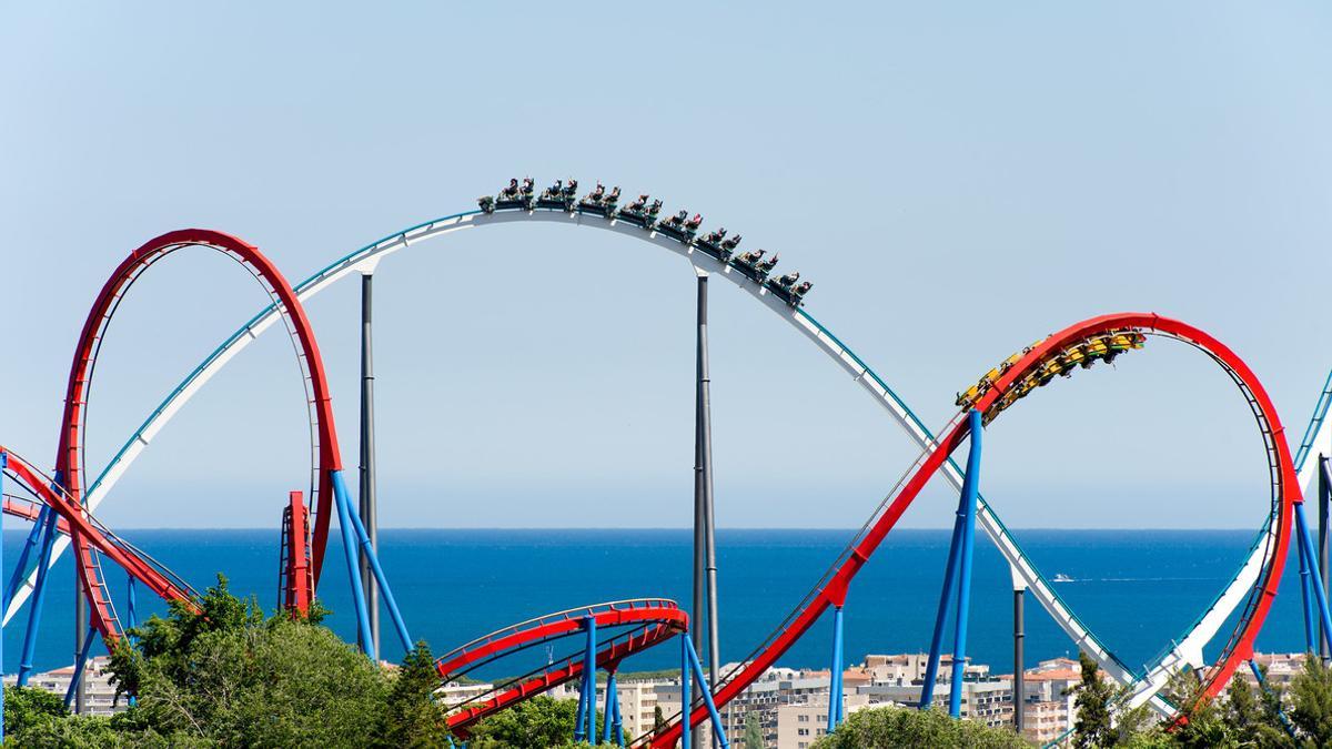 Shambala y Dragon Khan, en Port Aventura World.