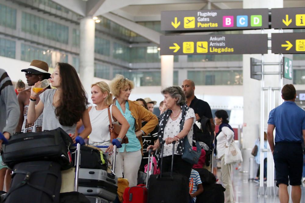 Operación retorno en el aeropuerto de Málaga